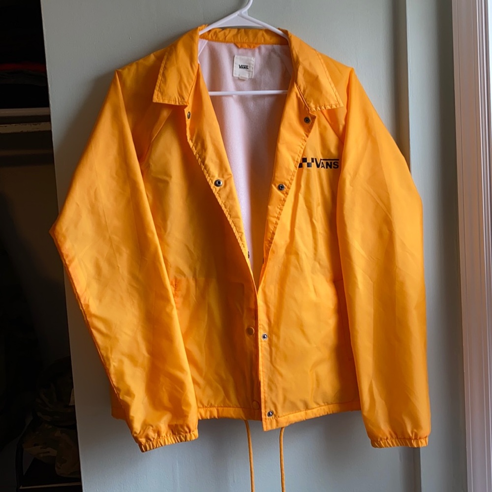 Yellow Vans Windbreaker